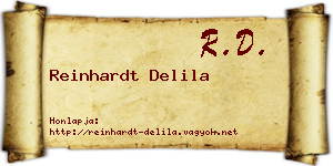 Reinhardt Delila névjegykártya